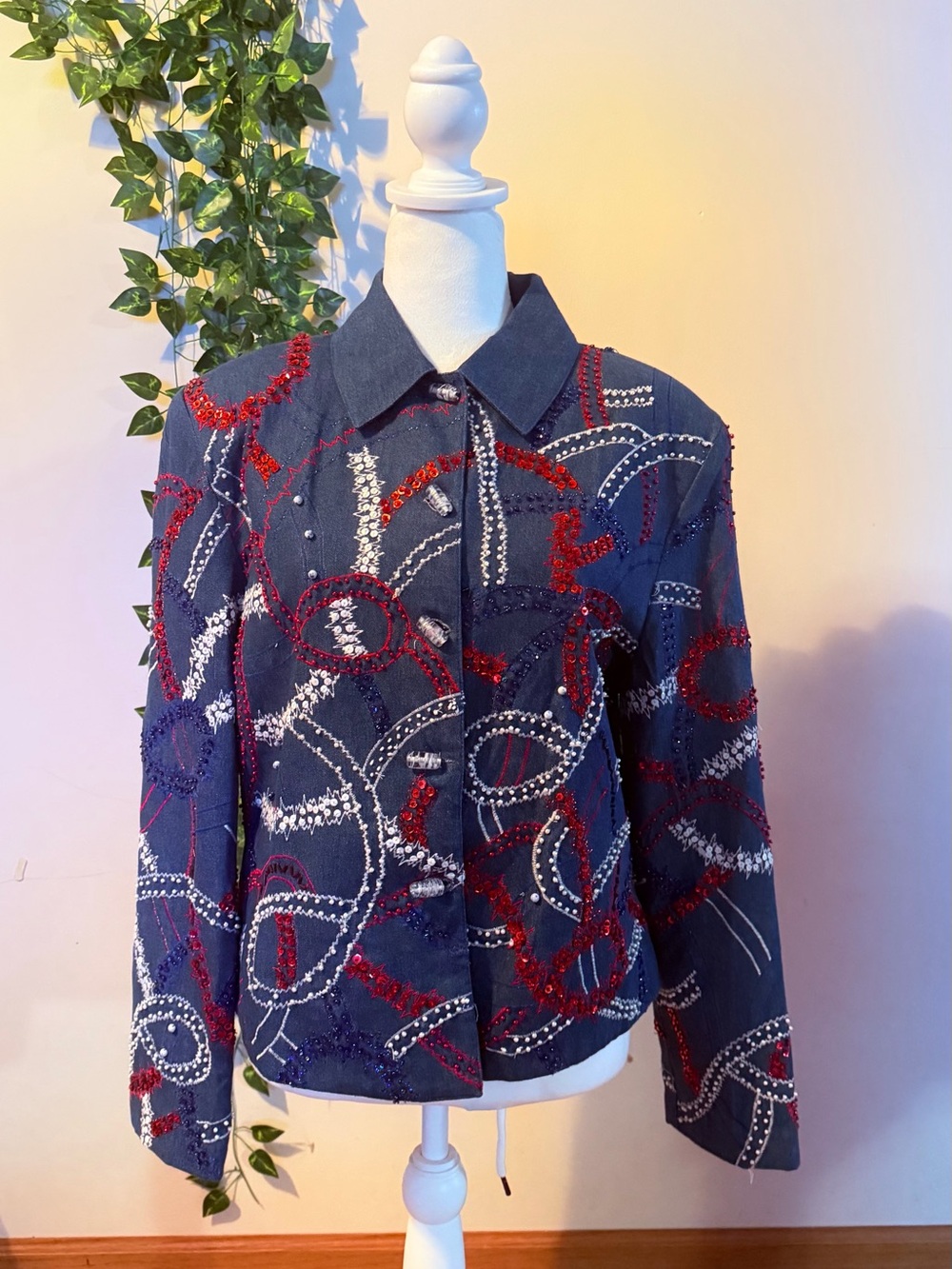 Vintage 1990’s ANAGE SEQUIN JACKET - Women